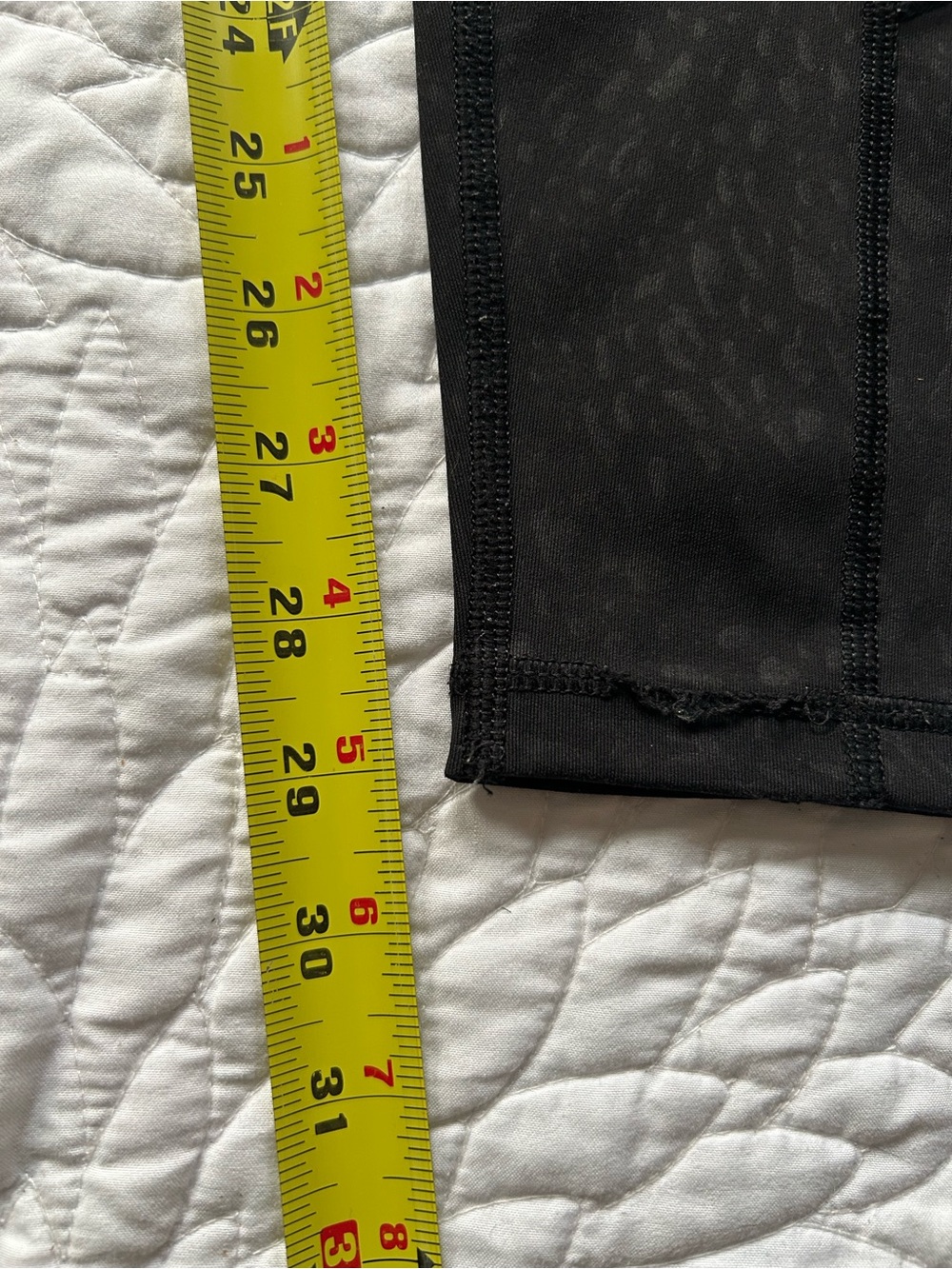 Lululemon Run Inspire Crop Leggings Black Textured Panel Mesh Good Condition - Picture 10 of 10
